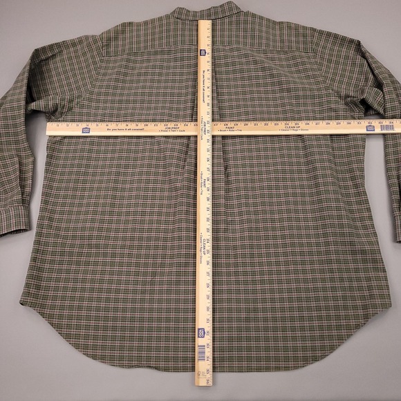 Ralph Lauren Shirt Mens 3XLT Green Red Tartan Oxford Classic Fit Button Down - Picture 6 of 9